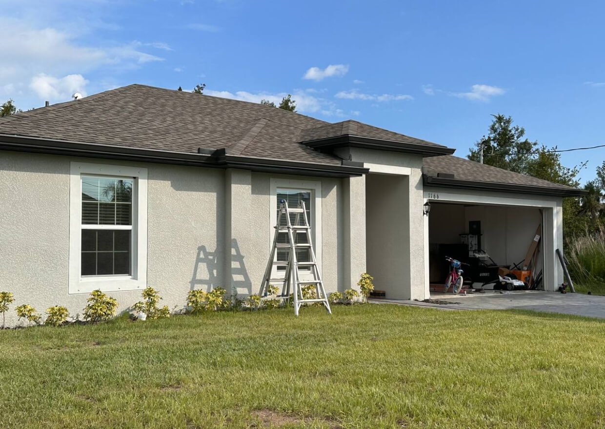 Repair of soffit and gutters